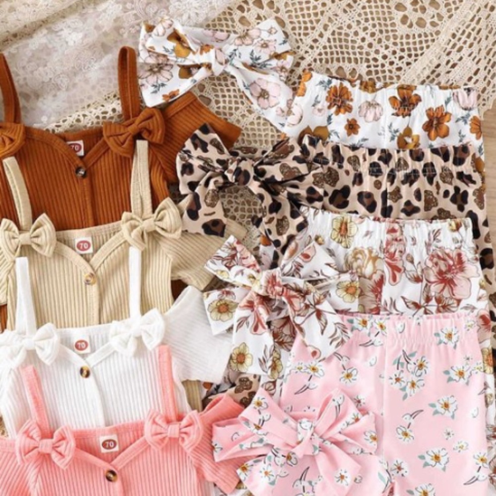 Shoulder Sling Fashion Three-piece Set (Coffee)